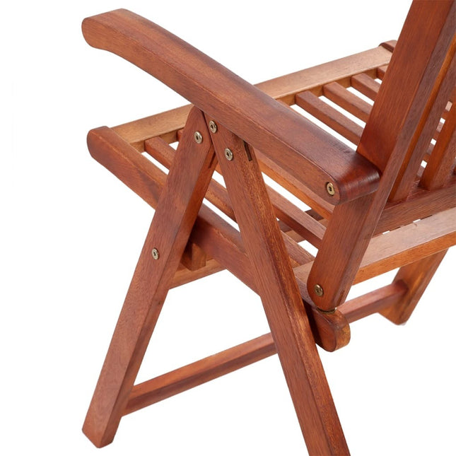 Table et chaises de jardin pliantes 6 places en bois d'acacia massif