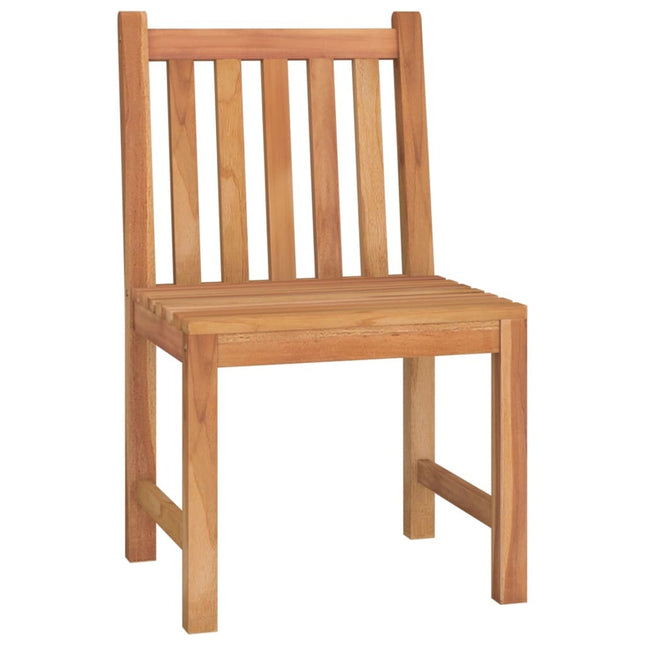 Table et 2 chaises de jardin en teck massif 80 x 80 cm