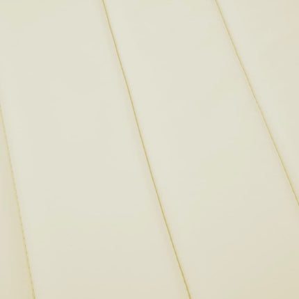 Coussin de chaise longue crème 200 x 50 x 3 cm tissu oxford