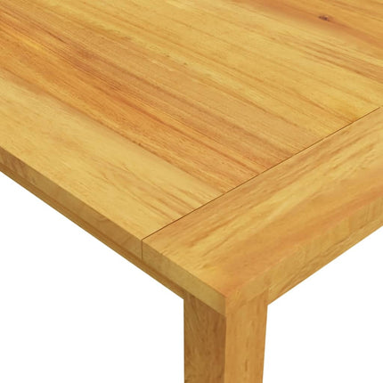 Table et 6 chaises de jardin en résine tressée marron et acacia massif