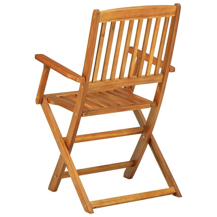 Table et chaises de jardin pliantes 12 places en bois d'acacia massif