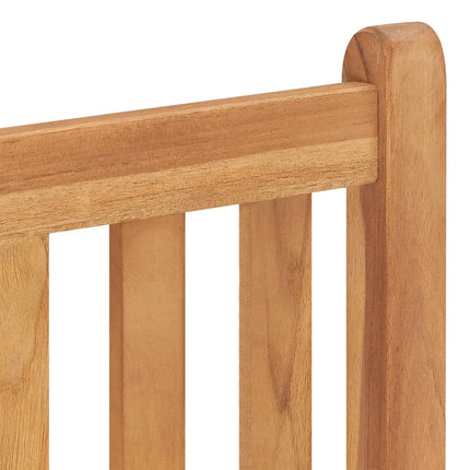 Table et 2 chaises de jardin en teck massif 80 x 80 cm