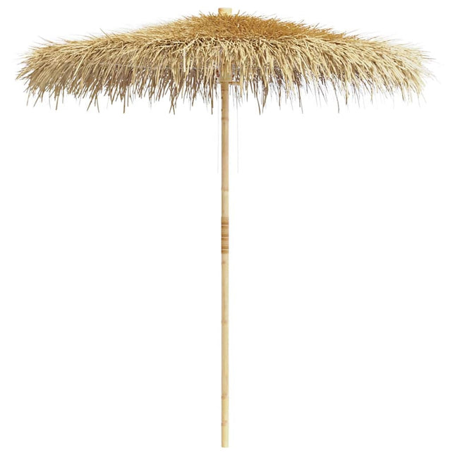 Parasol en bambou avec toit en feuille de bananier 210 cm