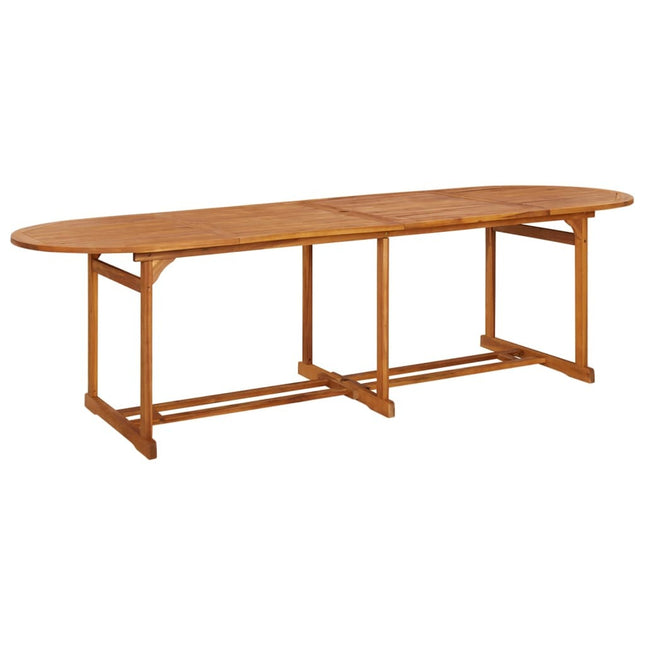 Table et chaises de jardin pliantes 12 places en bois d'acacia massif