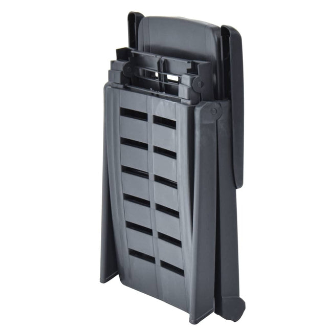 Bain de soleil pliant anthracite en plastique