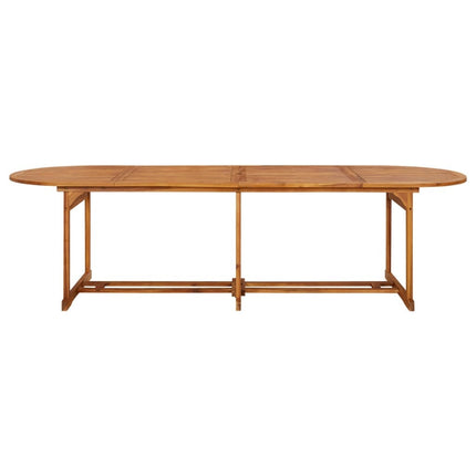 Table et chaises de jardin pliantes 12 places en bois d'acacia massif