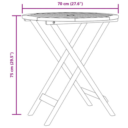Table ronde et 2 chaises de jardin en résine tressée noire et acacia massif
