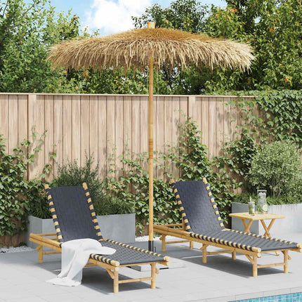 Parasol en bambou avec toit en feuille de bananier 270 cm