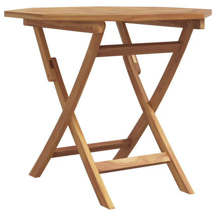 Table carréeee de jardin 85 cm avec 2 chaises pliantes en teck massif