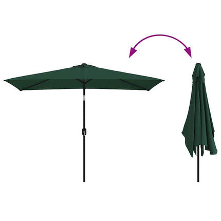 Parasol 200 x 300 cm vert rectangulaire