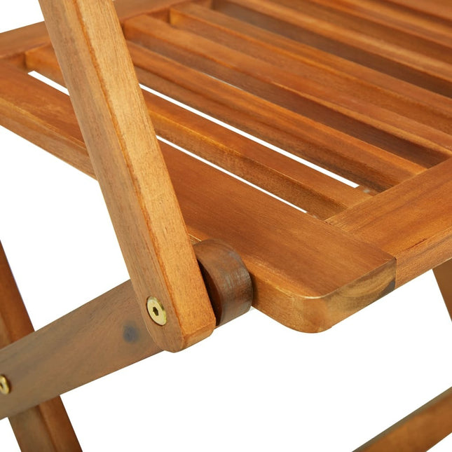 Table et chaises de jardin pliantes 10 places en bois d'acacia massif