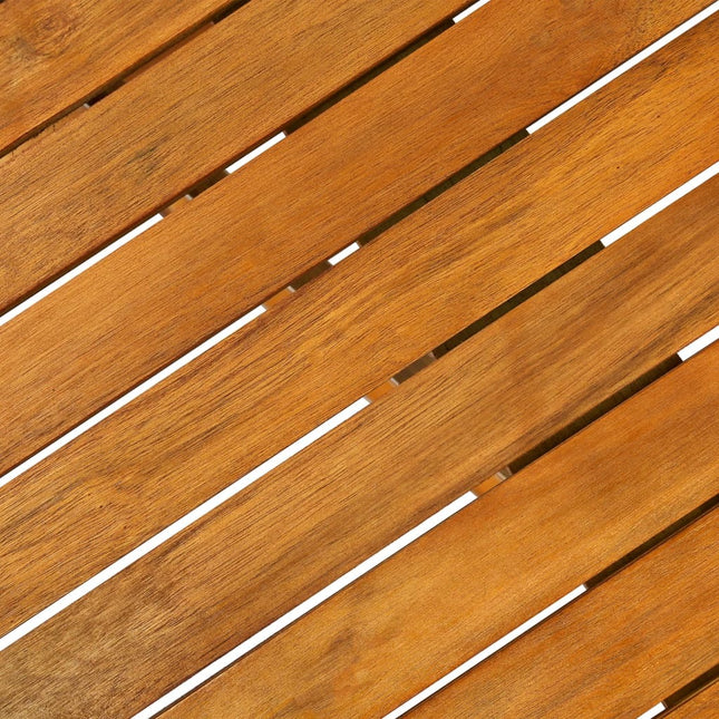 Table et chaises de jardin pliantes 10 places en bois d'acacia massif