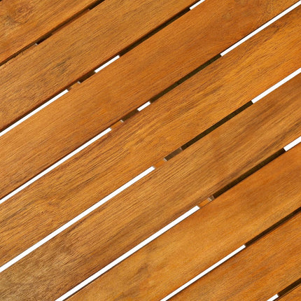 Table et chaises de jardin pliantes 12 places en bois d'acacia massif