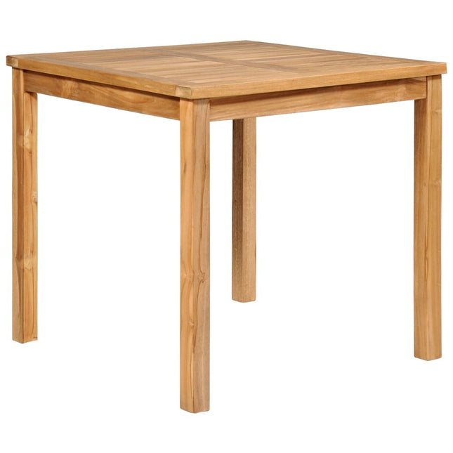 Table et chaises de jardin 4 places en teck massif 80 x 80 cm
