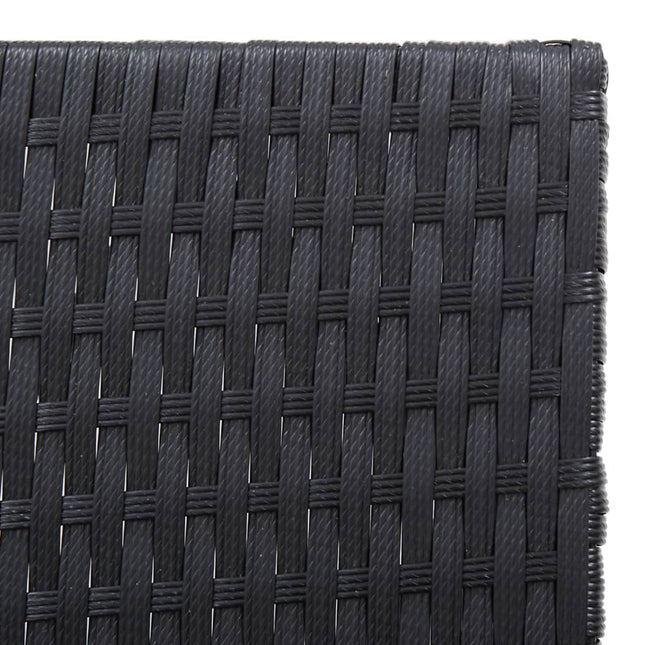 Bain de soleil réglable avec coussin en résine tressée et bois d'acacia massif