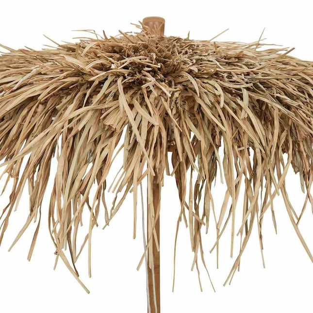 Parasol en bambou avec toit en feuille de bananier 210 cm