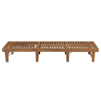 Chaise longue pliable en acacia massif