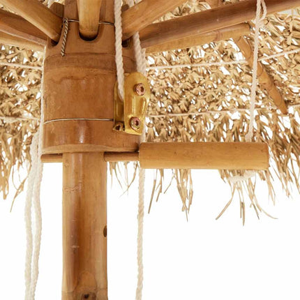 Parasol en bambou avec toit en feuille de bananier 270 cm