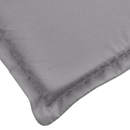 Coussin de chaise longue gris 200 x 50 x 3 cm tissu oxford