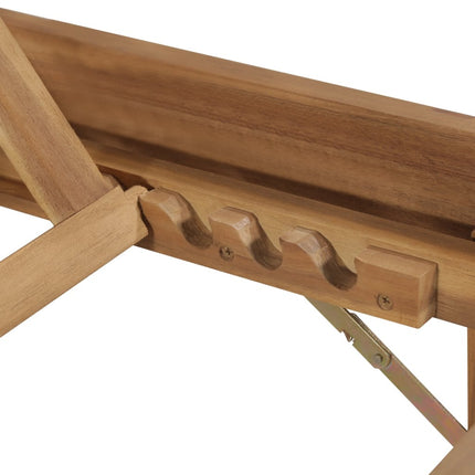 Chaise longue pliable en acacia massif