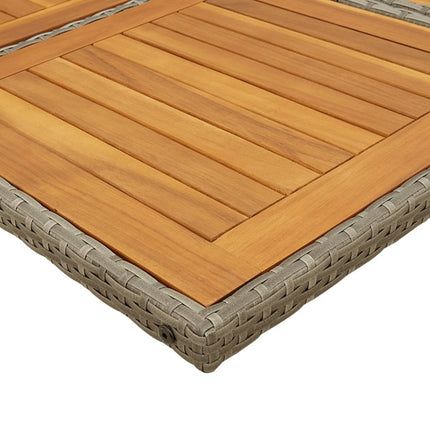 Table et fauteuils de jardin 14 places avec tabourets en résine tressée
