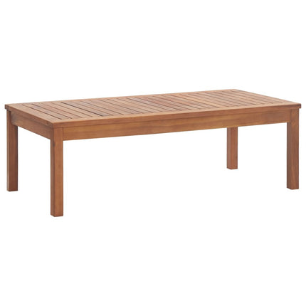 Salon de jardin avec banc, 2 chaises et table en acacia