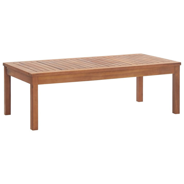 Salon de jardin avec banc, 2 chaises et table en acacia