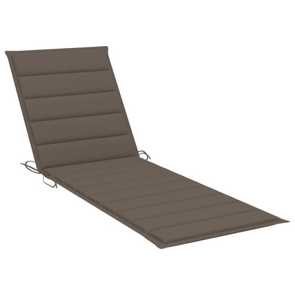 Bain de soleil double en bambou avec dossier réglable et matelas marron