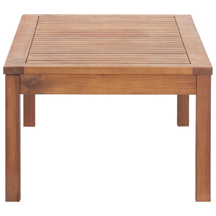 Salon de jardin avec banc, 2 chaises et table en acacia