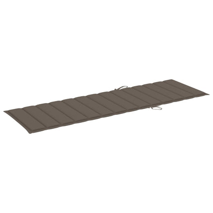Bain de soleil double en bambou avec dossier réglable et matelas marron