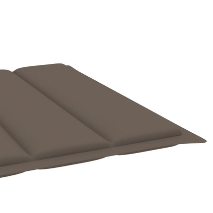 Bain de soleil double en bambou avec dossier réglable et matelas marron