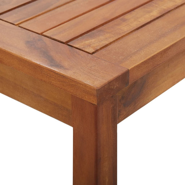 Salon de jardin avec banc, 2 chaises et table en acacia