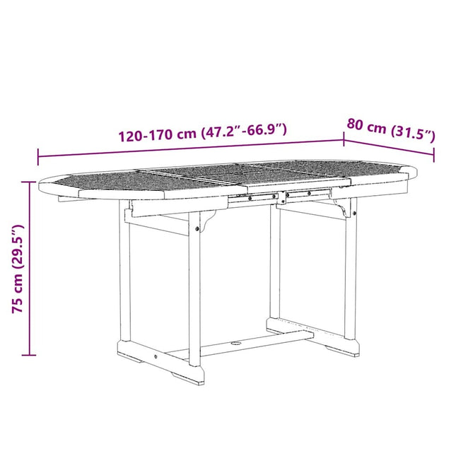 Table ovale extensible et 4 fauteuils inclinables de jardin en acacia massif et textilène crème