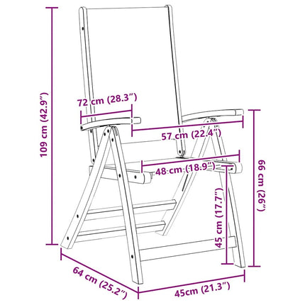 Table ovale extensible et 4 fauteuils inclinables de jardin en acacia massif et textilène crème