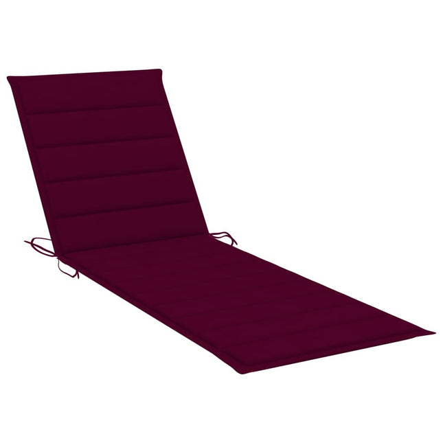 Bain de soleil double en bambou avec dossier réglable et matelas champagne