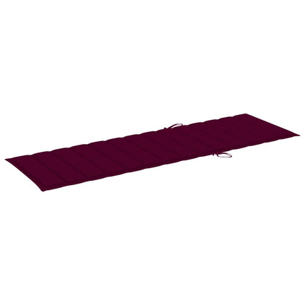 Bain de soleil double en bambou avec dossier réglable et matelas champagne