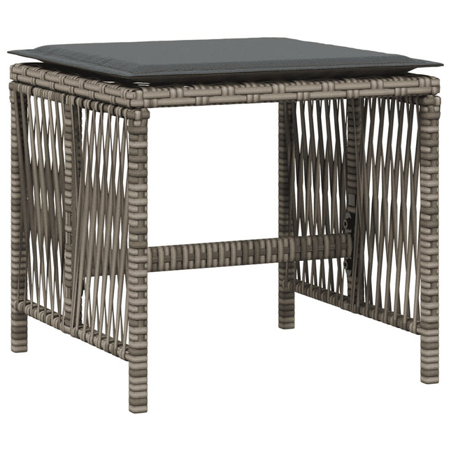 Table et chaises de jardin 16 places en résine tressée avec coussins