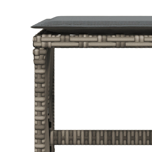 Table et chaises de jardin 16 places en résine tressée avec coussins